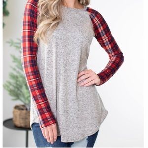 Fancy  Frolic  Plaid Top